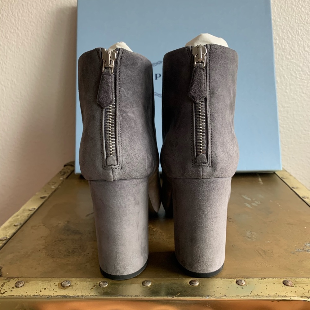 *Almost* NEW gray suede Prada boots. Worn twice! - Picture 4 of 6